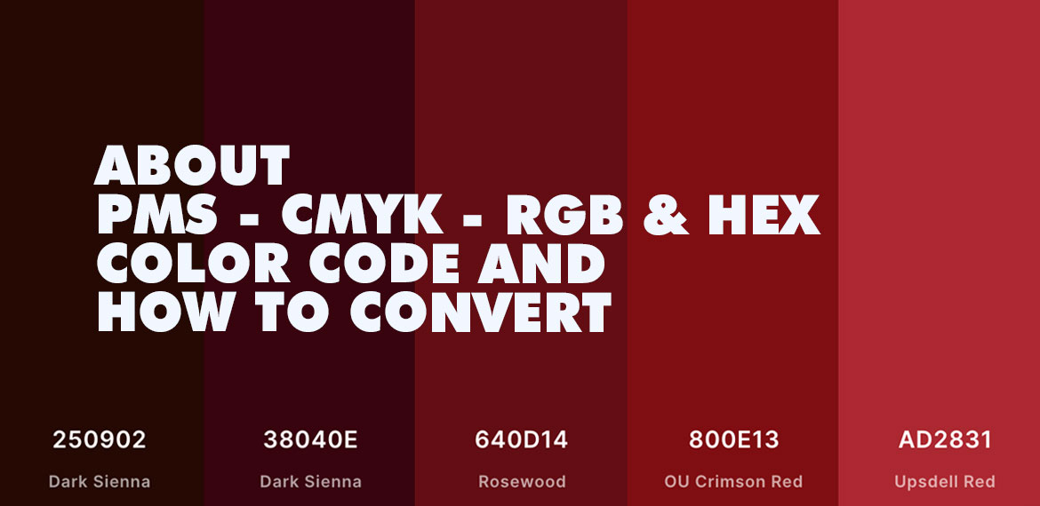 تفاوت کدهای رنگی PMS، CMYK، RGB و HEX و نحوه تبدیل ‌آنها